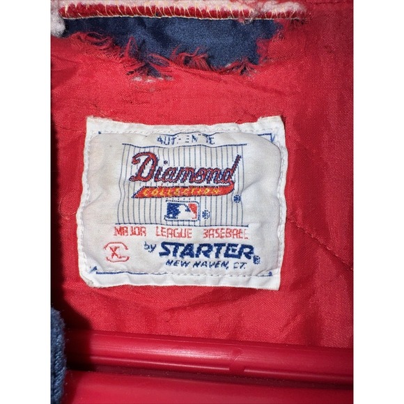 Vintage 80s Boston Red Sox MLB Diamond Collection Starter Satin Bomber Jacket XL - Picture 3 of 14